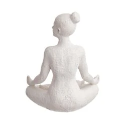 Deko Statue Höhe 24cm LOTUS In Weiß 14 Deko Statue Höhe 24cm LOTUS In Weiß -Möbelfach Serie Geschäft butlers deko statue hohe 24cm lotus in weiss 6