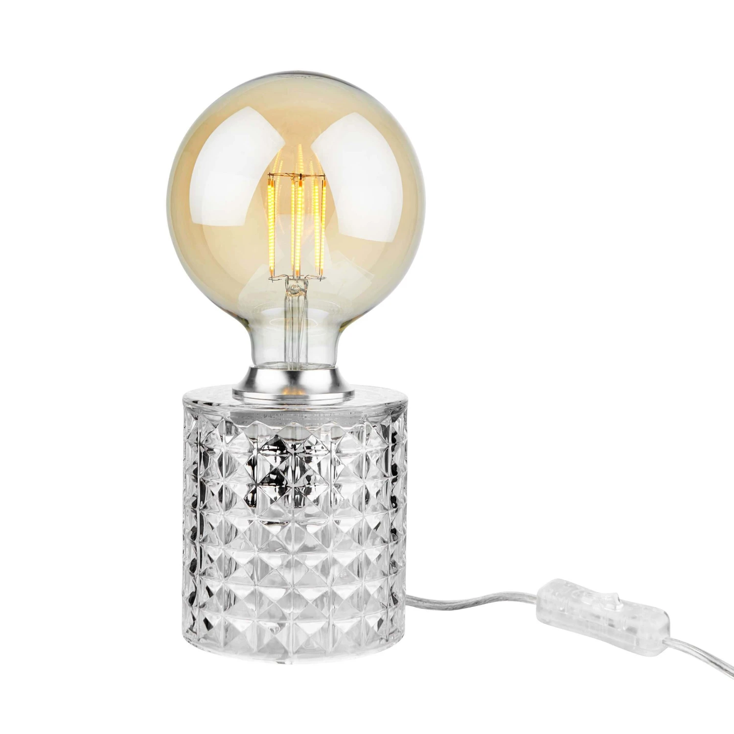 Tischleuchte Glas Ø11cm STILO In Transparent